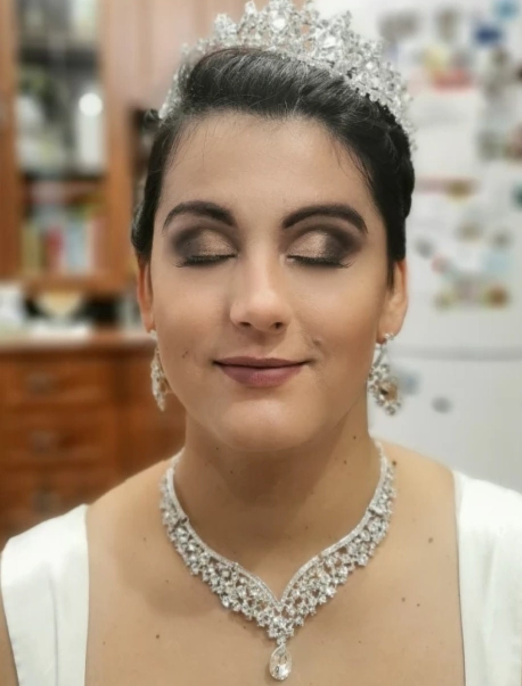 Silver bridal necklace set cheap crystal wedding jewelry set bridal Jewelry Set with tiara Wedding Jewelry for Brides Jewelry for Wedding