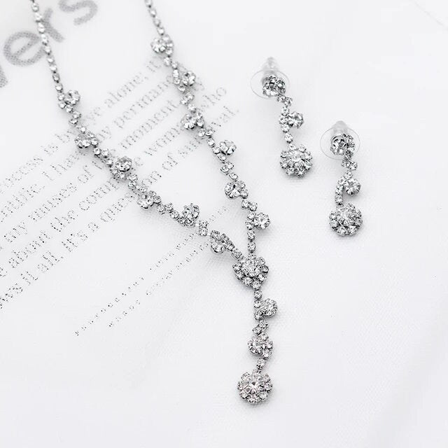 Prom necklace bridal Necklace Set prom necklace prom jewelry wedding jewelry set bridal necklace