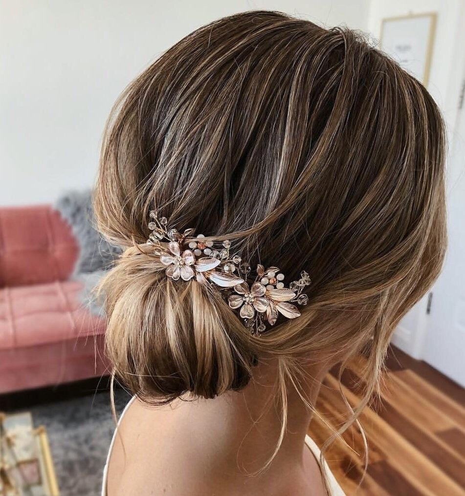 2023 hair accessories Rose gold bridal hair accessories bridal hair combs bridal hair accessories, bridal comb set wedding hair comb