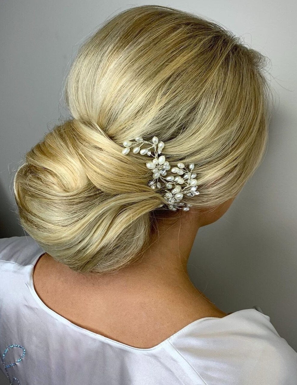 Wedding pin Pearl hair pin floral Bridesmaid hair pins wedding hair pin pearl wedding hair accessories, wedding hair pins, wedding hairpiece