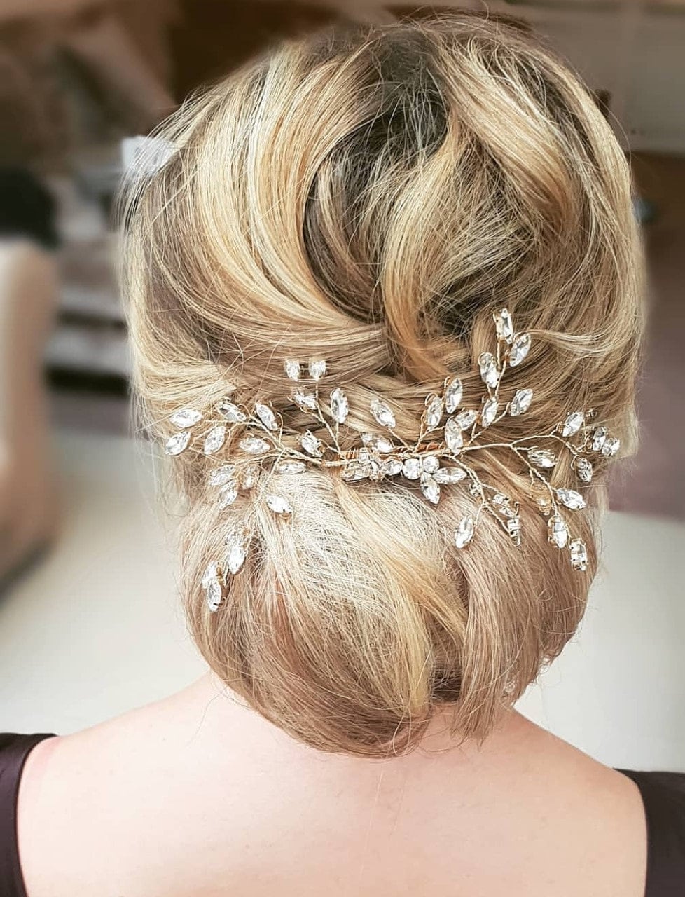 Bridal hair accessories, wedding hair accessories, bridal hair comb rose gold, crystal bridal hairpiece, bridal hair comb