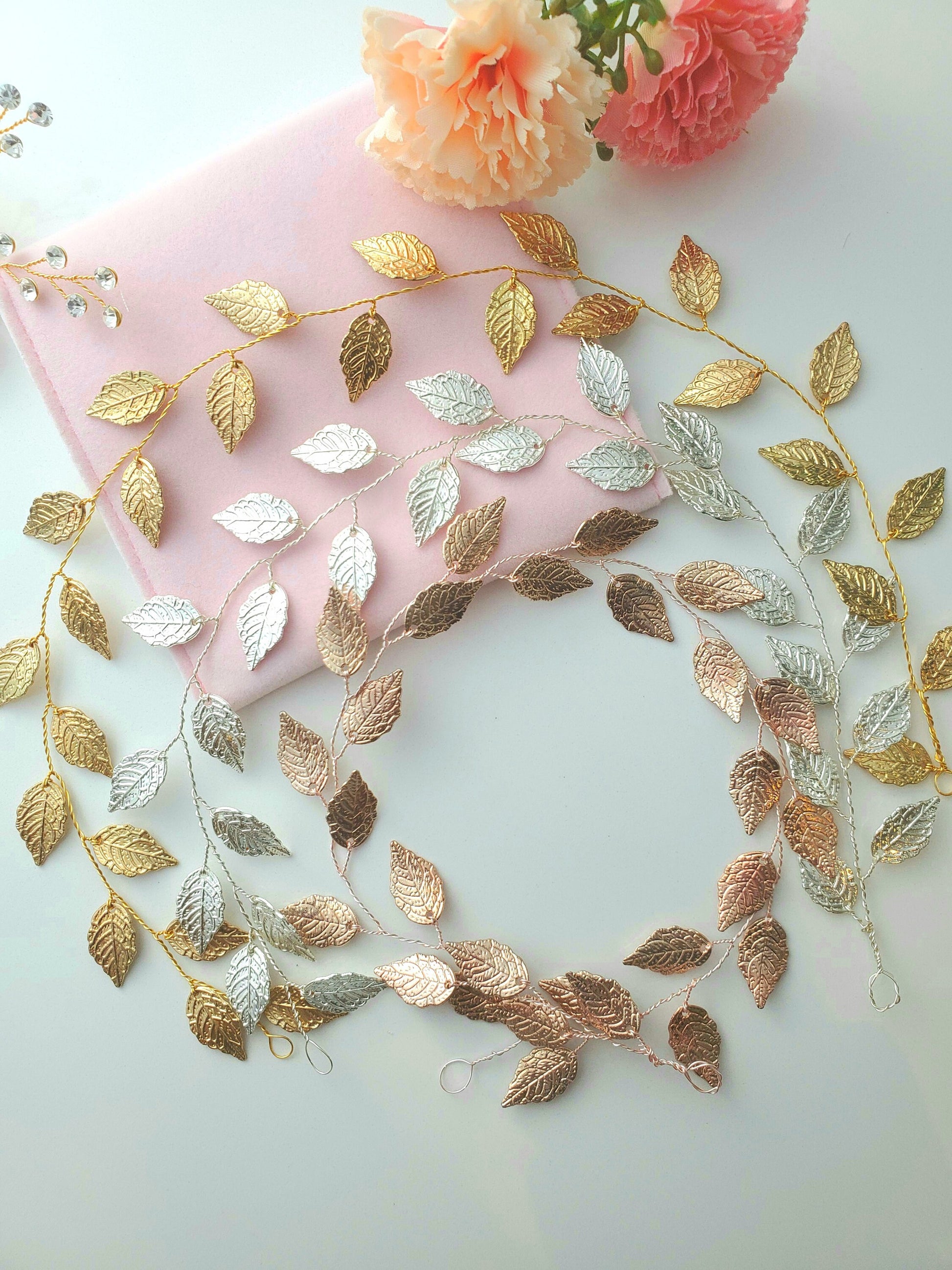 hair vine gold leaf wedding vine,bridal hair accessories wedding hair comb hair accessories wedding hair silver leaves