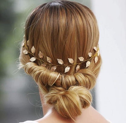 hair vine gold leaf wedding vine,bridal hair accessories wedding hair comb hair accessories wedding hair silver leaves