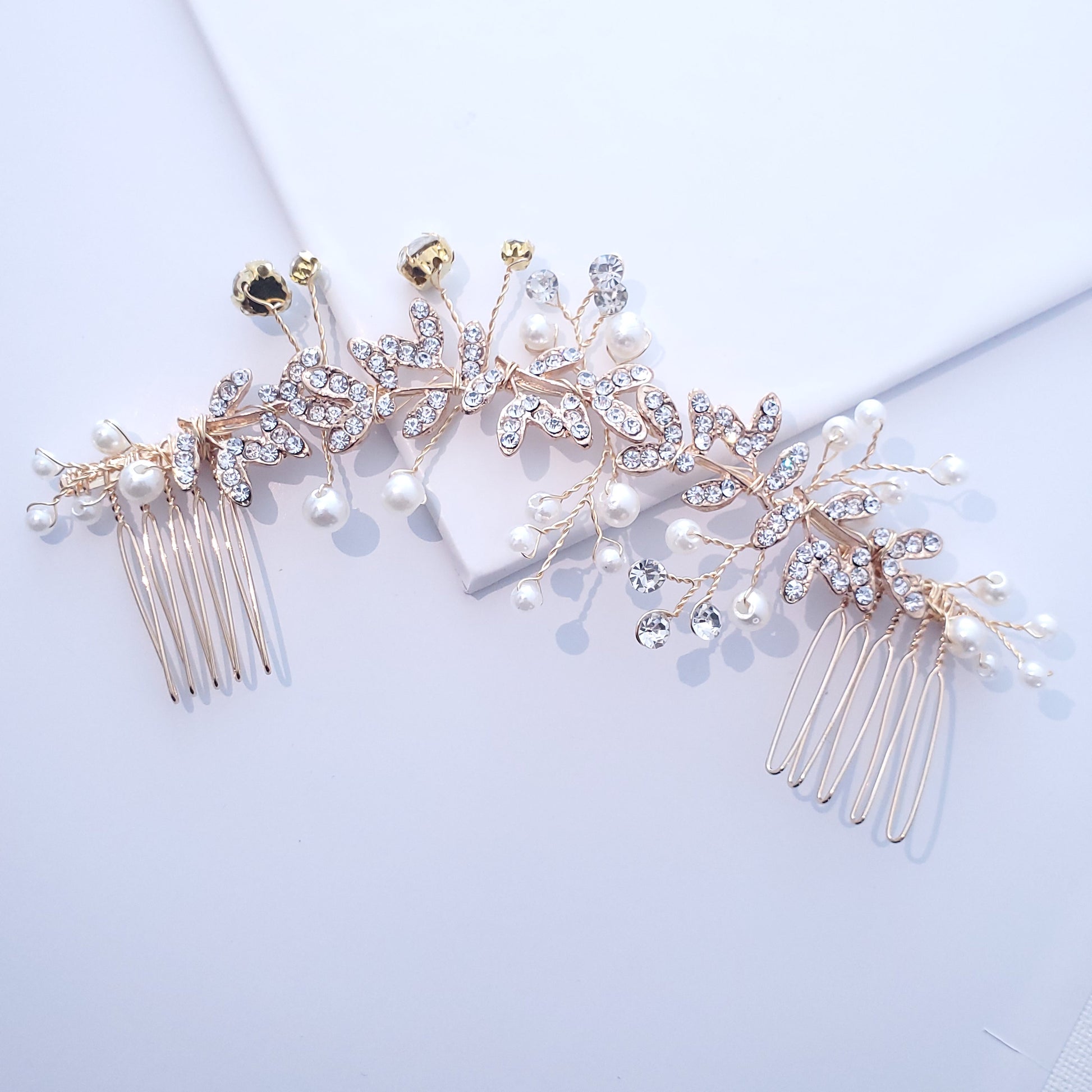 Bridal hair piece silver Bridal hair accessories Wedding Hair Accessory bride hair clip Bridal hair comb bridal headpiece bohemian hair vine