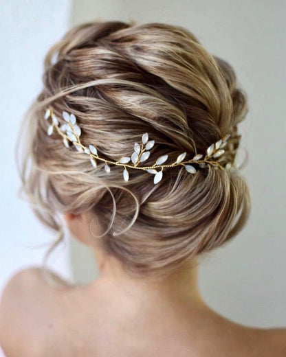 Bohemian bridal hair vine opal bridal hair vine crown crystals hair accessories wedding hair tiara wedding crown bridal tiara