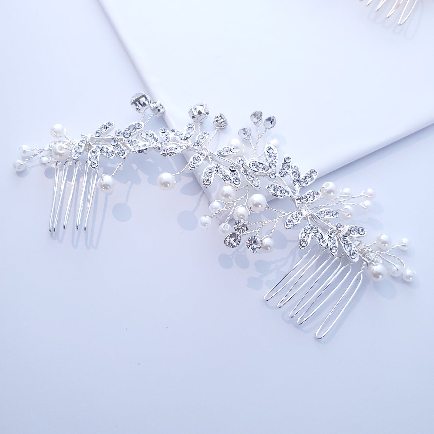 Bridal hair piece silver Bridal hair accessories Wedding Hair Accessory bride hair clip Bridal hair comb bridal headpiece bohemian hair vine