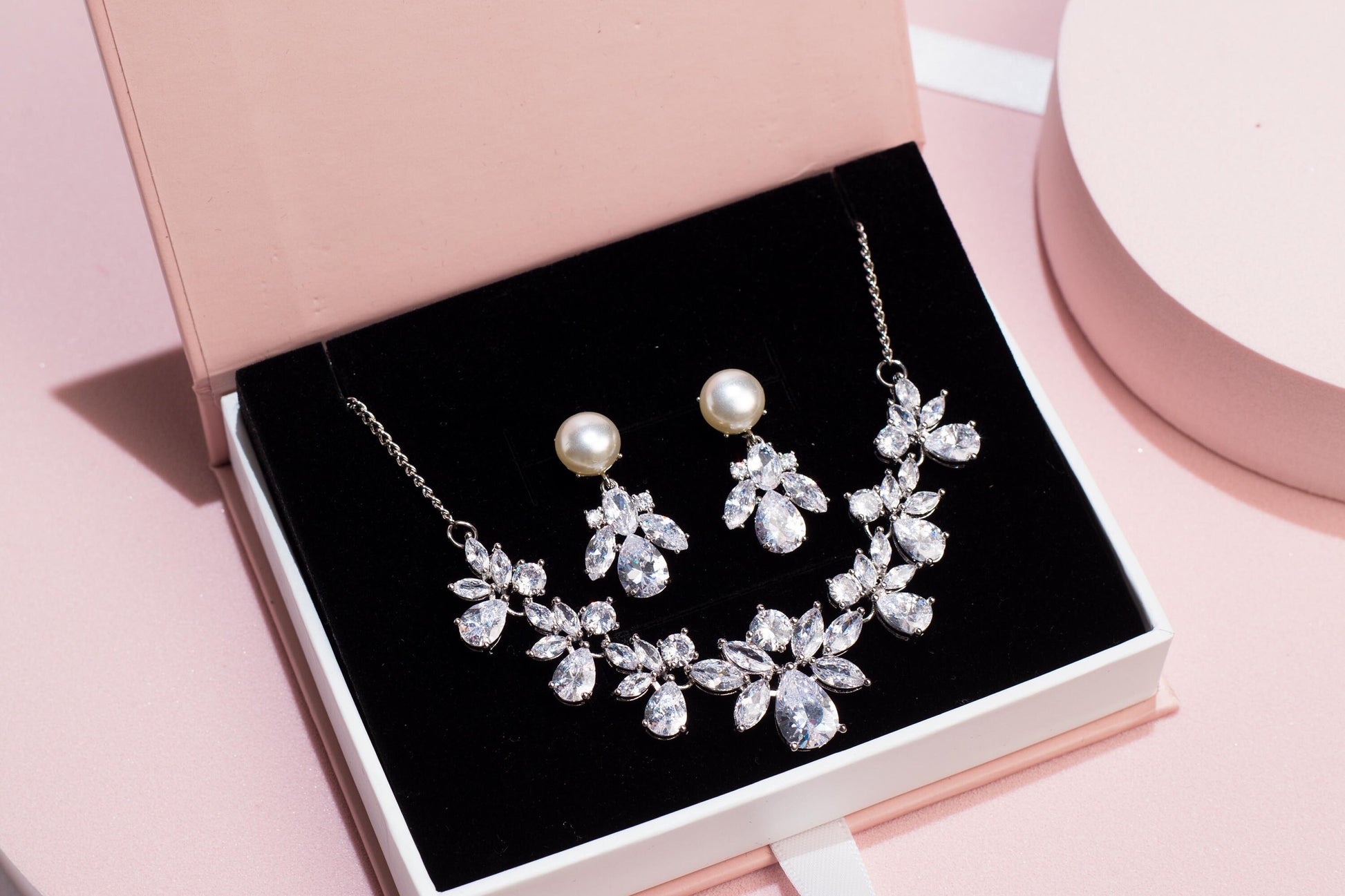 Bridal jewelry set wedding jewelry bridal accessories bridal necklace wedding necklace bridal earrings wedding earrings silver