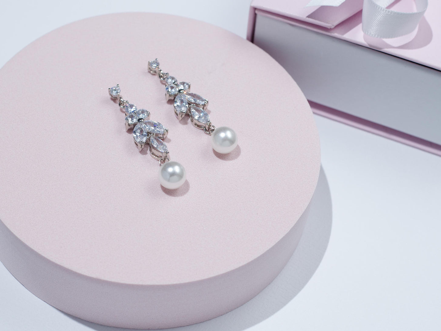 Bridal pearl jewelry earrings freshwater pearls wedding earrings bridal jewelry pearl drop earrings