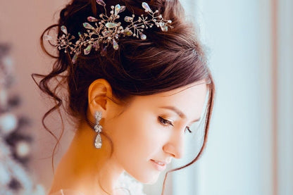 Wedding necklace set silver bridal jewelry bridal necklace crystal wedding jewelry wedding accessories bridal necklace set zirconia