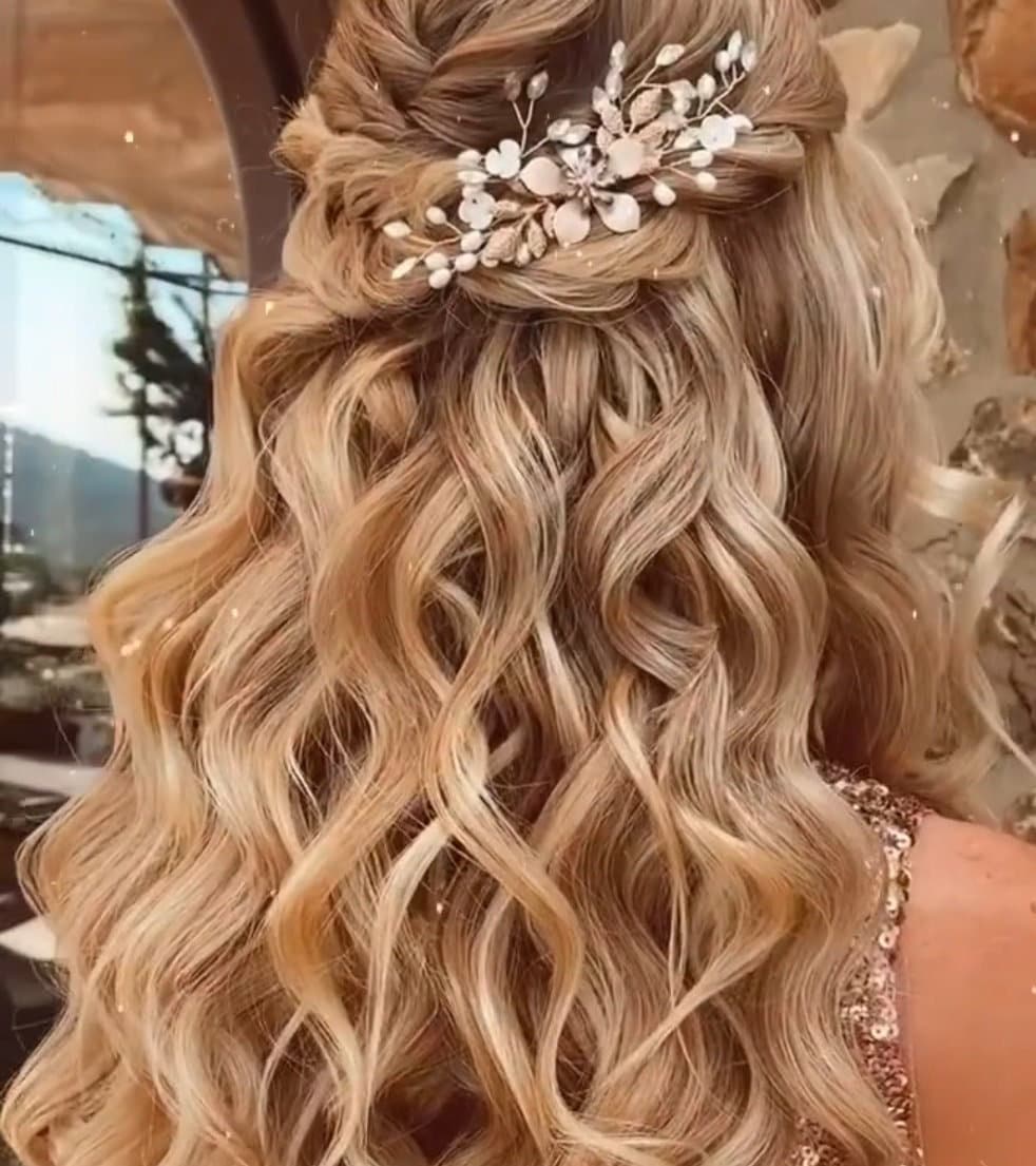 Bridal hair comb rose gold wedding hair wedding hair comb flower comb rose gold, wedding hair accessories, bridal hair accessories