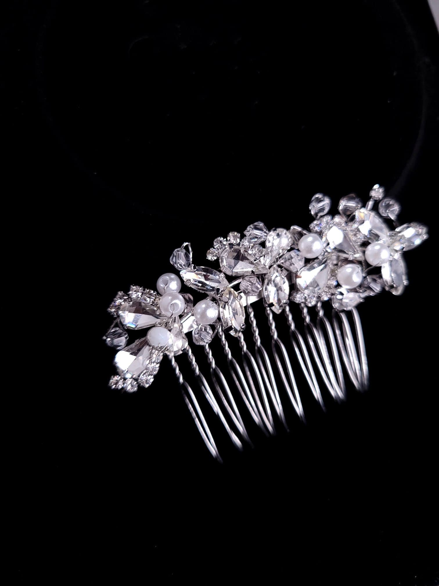 Vintage Crystal bridal hair comb silver hair accessories gold comb for brides wedding hair vine statement hair accessories for bride