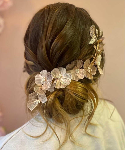Big flower bridal hair comb Wedding Hair Comb large floral headpiece white flower Bridal comb boho bridal hair accessories bridal hairpiece