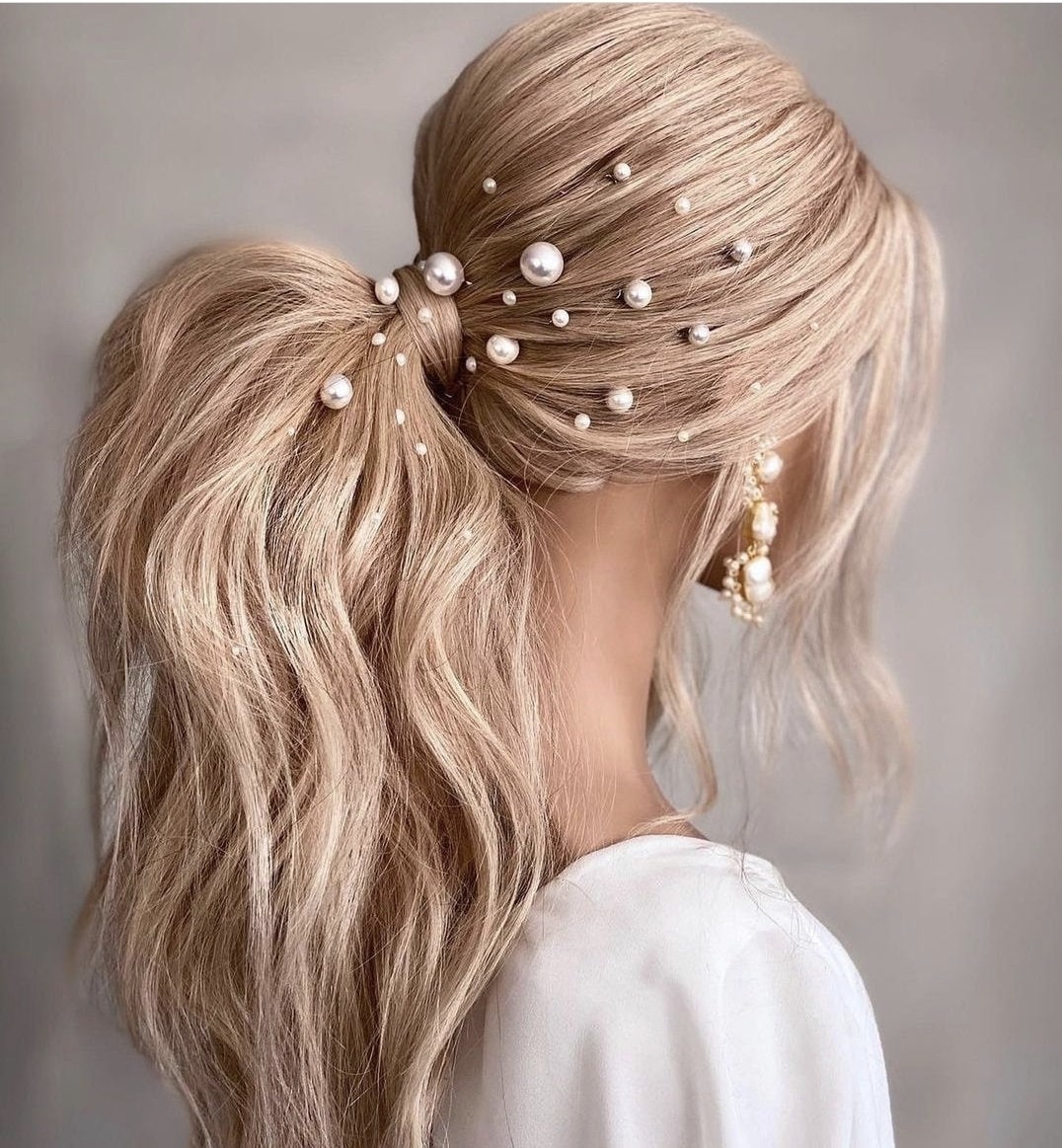 Pearl hair pins mix size pearl hair pins wedding pins pearls hair pins white pearl wedding accessories bridal hair accessories in pearl