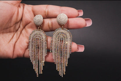 Tassel earrings Long Tassel wedding earrings Tassel bridal earrings wedding earrings tassel bridal jewelry