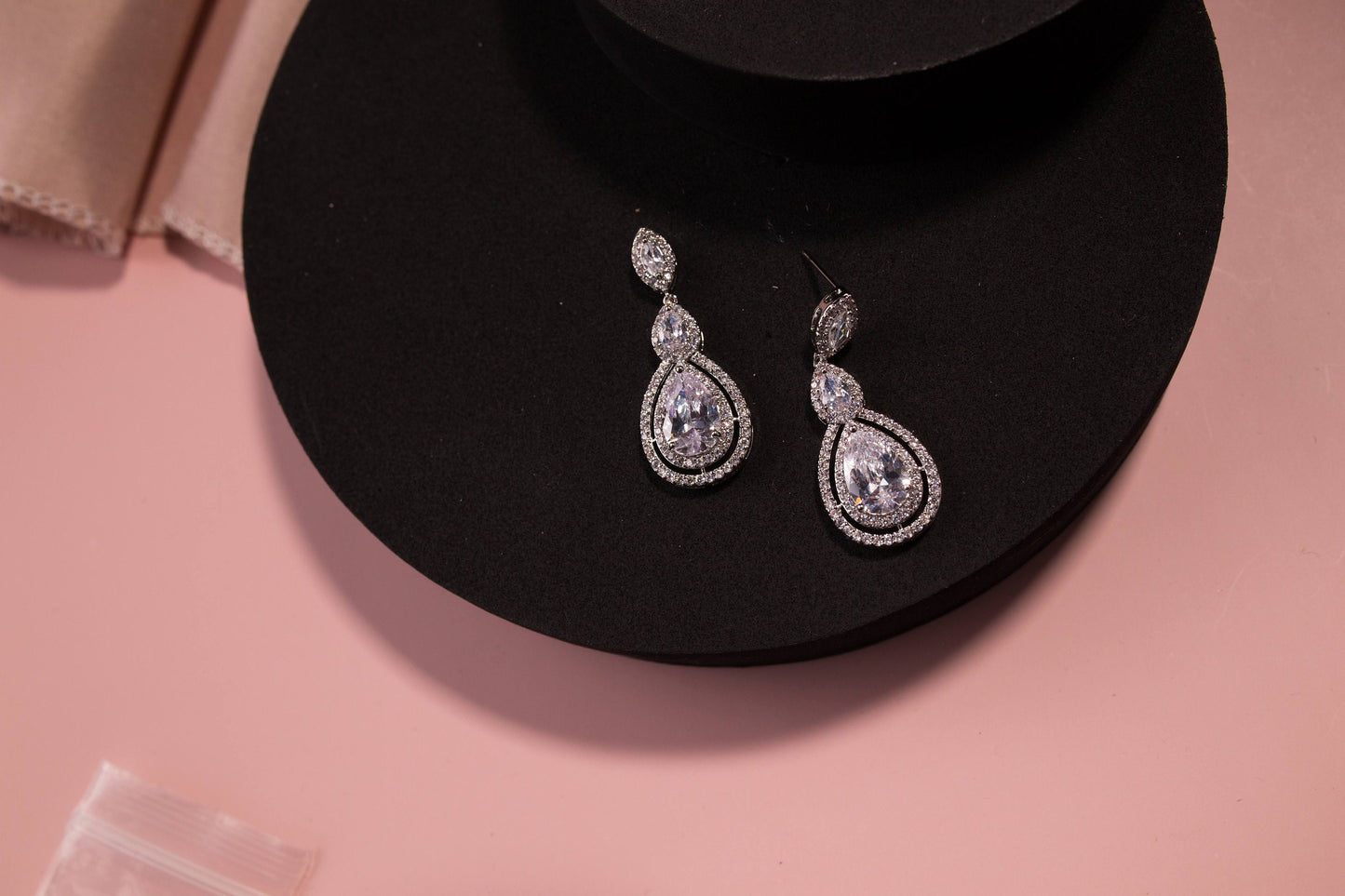 Wedding Earrings Diamond Wedding Earrings Drop Cubic Zirconia diamond Bride Earrings Wedding Earrings luxury statement earring for bride