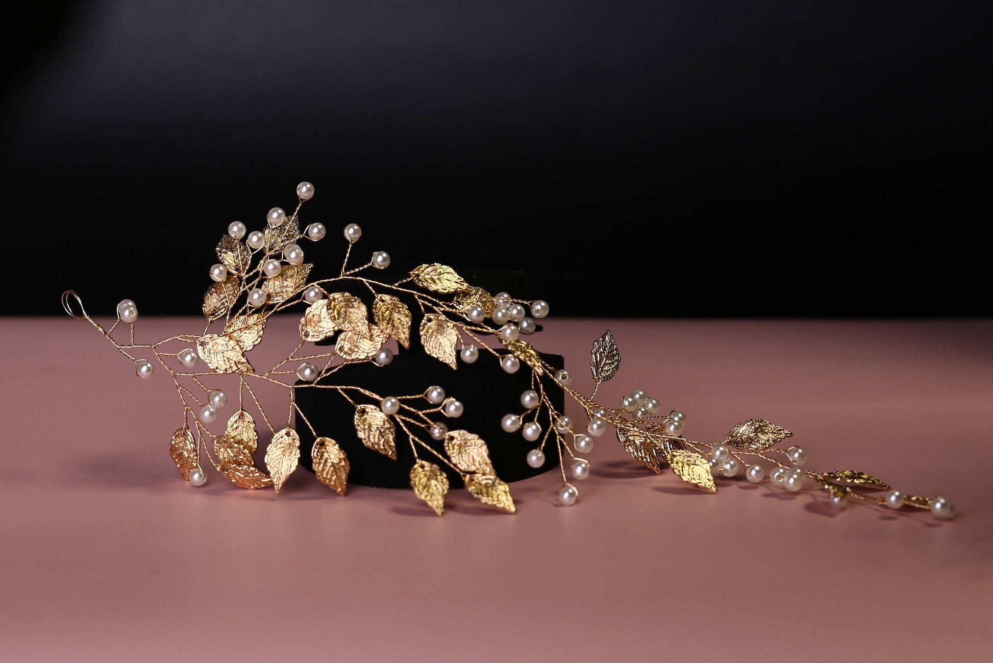 Bridal hair accessories gold leaf bridal hair accessories gold leaves wedding hair accessories silver rose gold hair vine