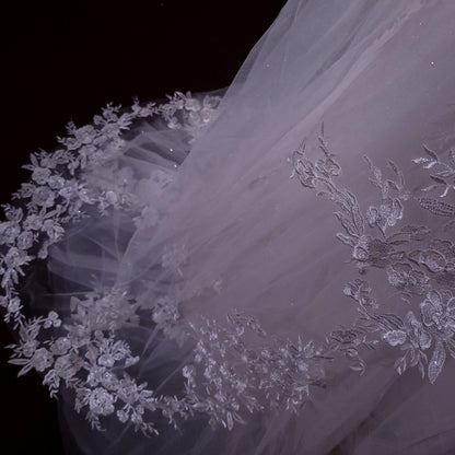 Sparkling veil shiny veil wedding veil Sparkling wedding veil white moonshine veil cathedral shiny veil sparkly lace veil