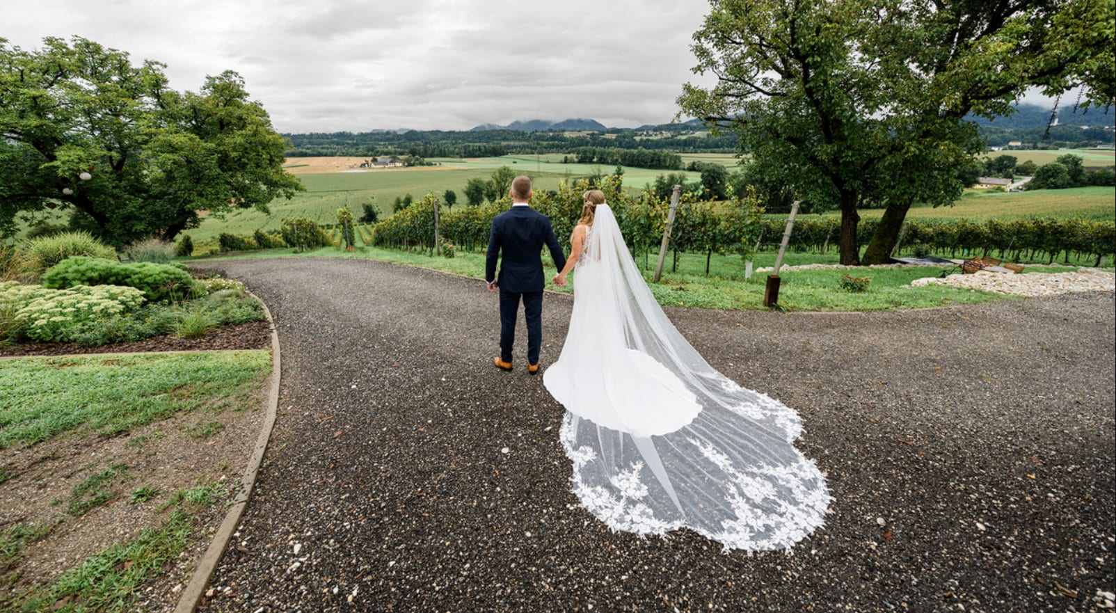 Long floral lace veil cathedral veil Bridal veil cathedral wedding veil white veil ivory wedding veil