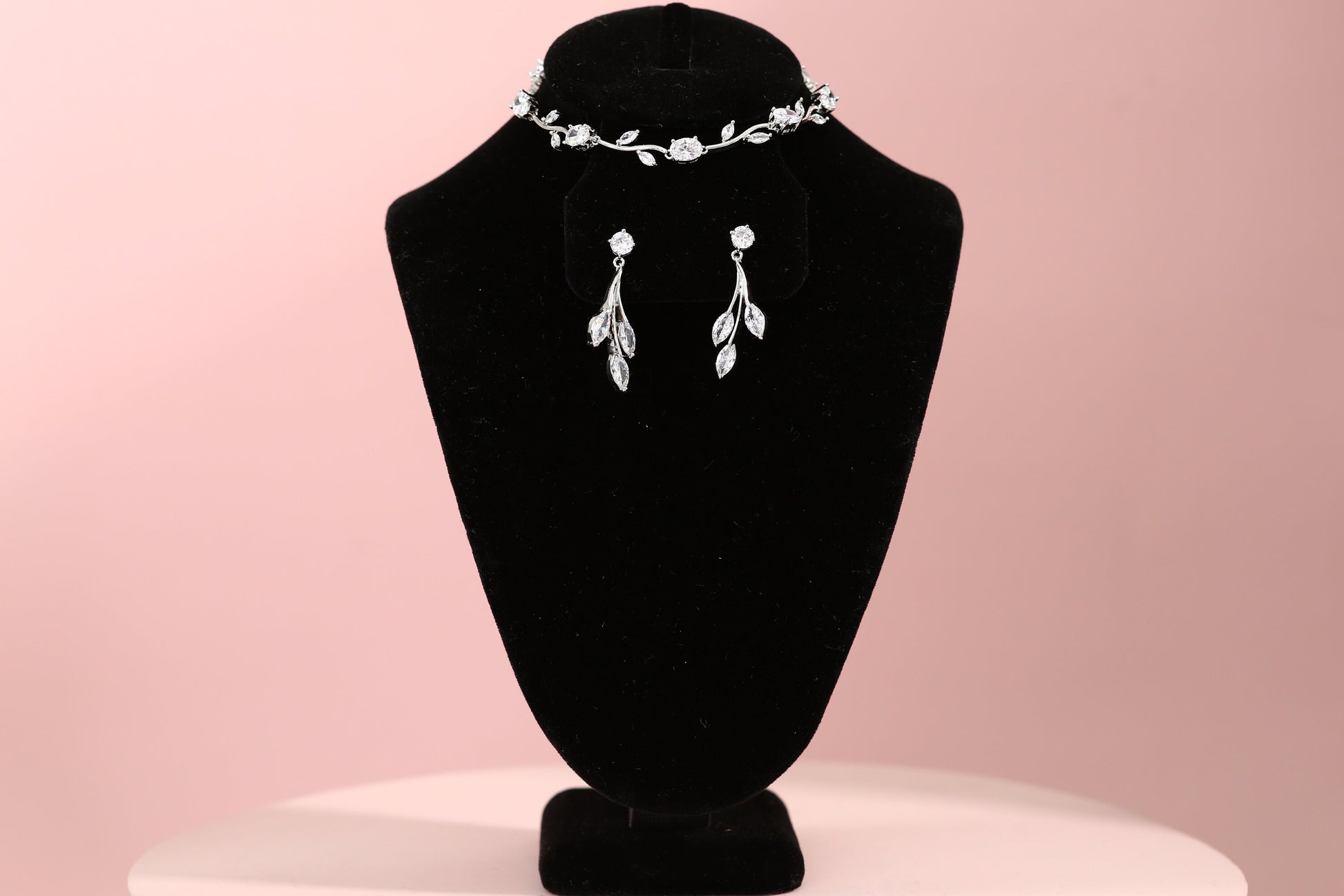 Luxury Bridal Necklace Set floral wedding necklace bridal jewelry set high quality wedding jewelry