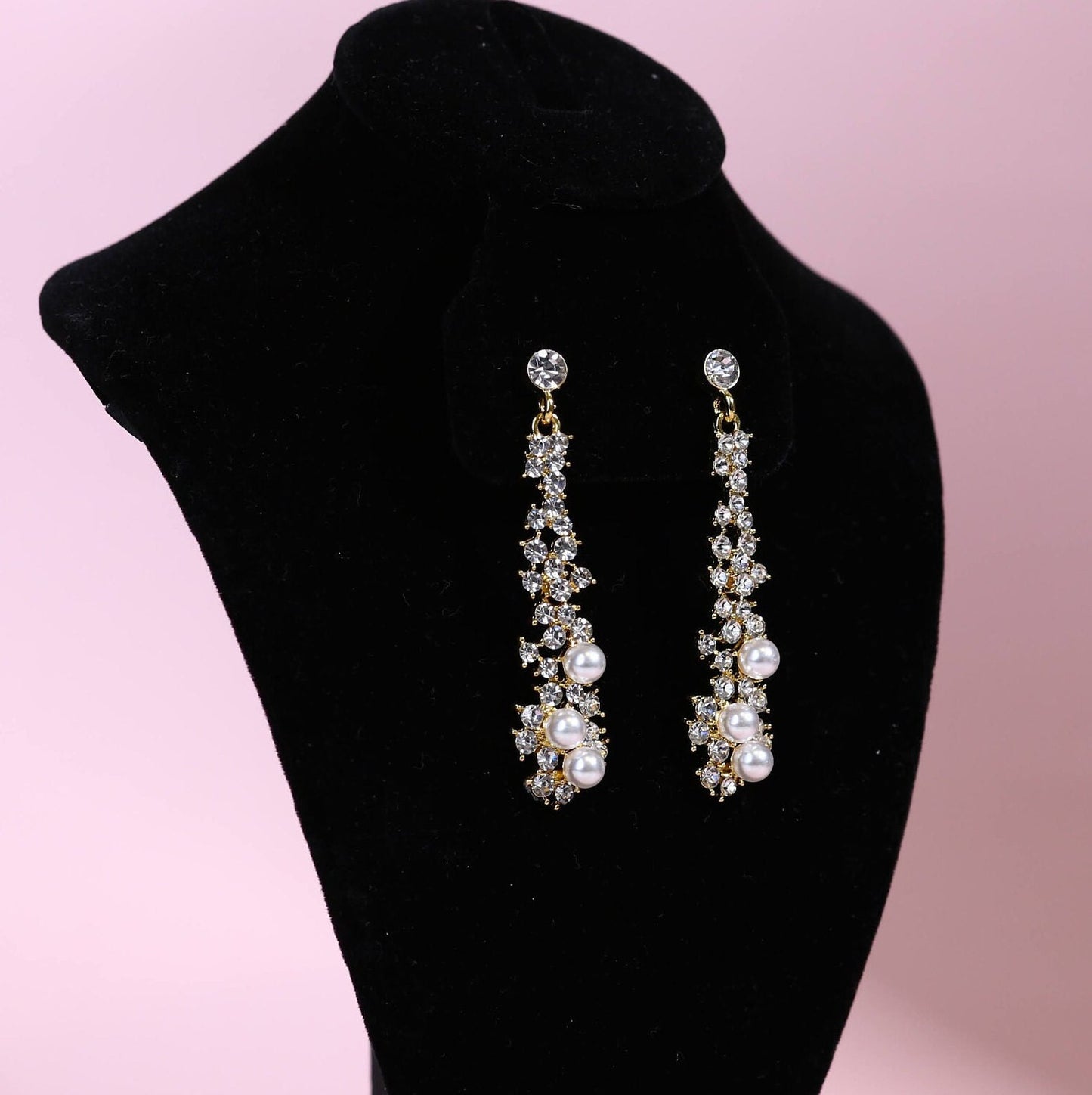 Pearl earrings cheap wedding earrings Long earrings wedding earrings crystal and pearl earrings for brides