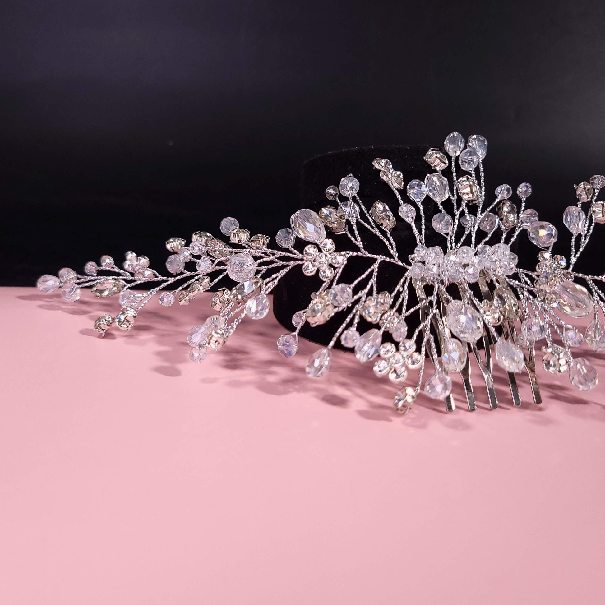 Bridal hair comb bridal accessories wedding comb Bridal hair comb rose gold wedding hair comb silver Hair Piece Bridal accessories flower