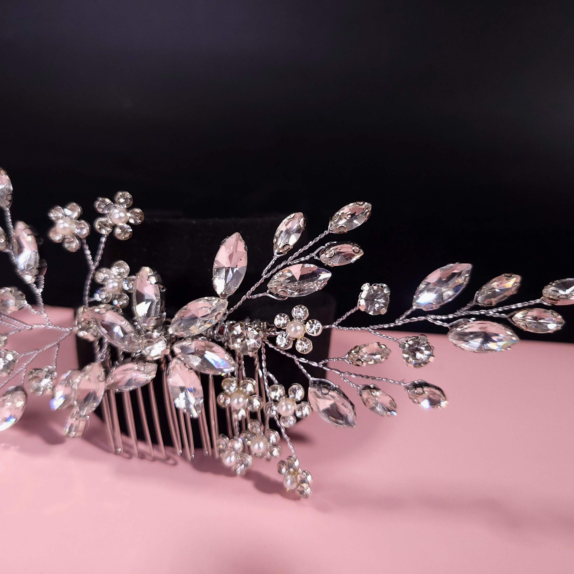 Rosegold hair comb Bridal hair accessories, wedding accessories, bridal hair comb, crystal bridal hairpiece, bridal hair comb