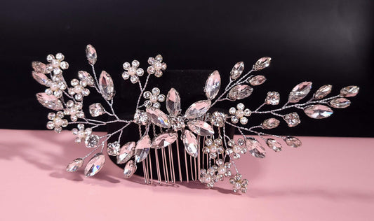 Rosegold hair comb Bridal hair accessories, wedding accessories, bridal hair comb, crystal bridal hairpiece, bridal hair comb