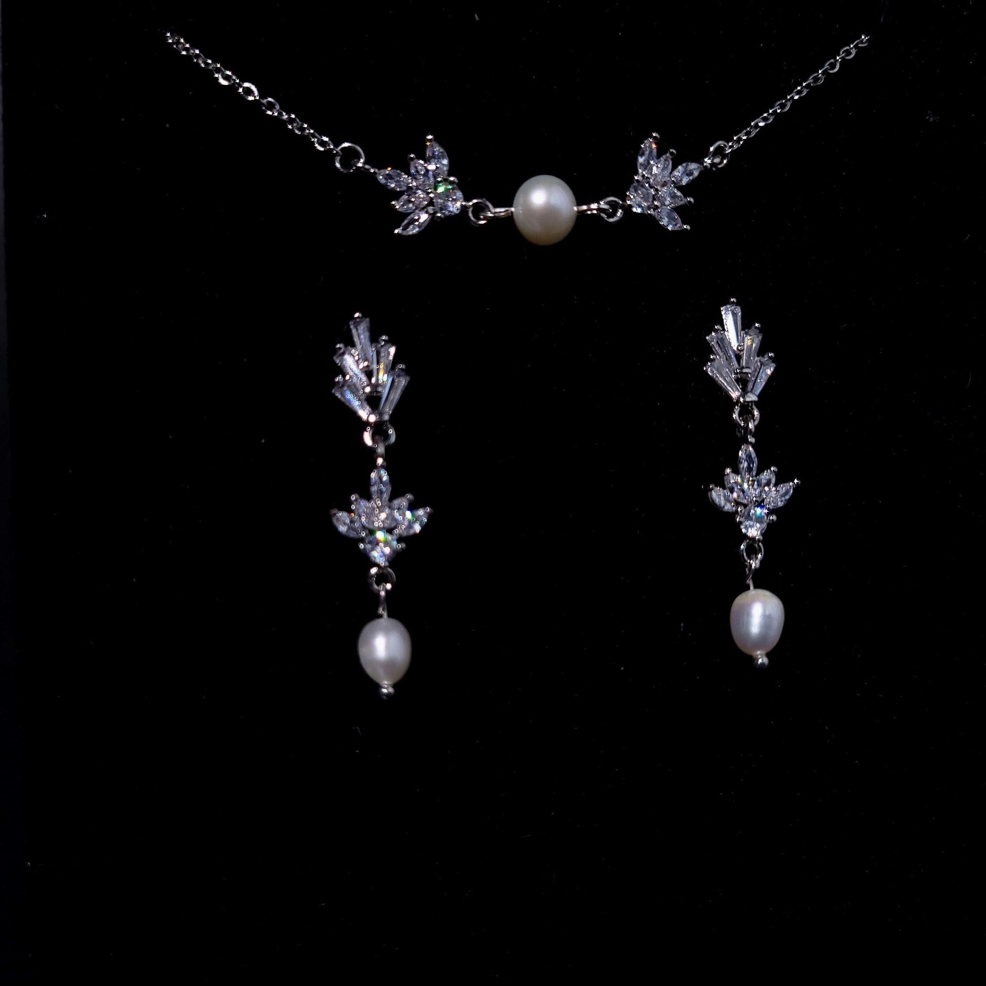Fan earrings wedding FreshwaterPearl Earrings Bridal Jewelry Statement Earrings fan earring custom bridal jewelry