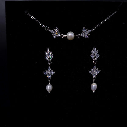 Fan earrings wedding FreshwaterPearl Earrings Bridal Jewelry Statement Earrings fan earring custom bridal jewelry