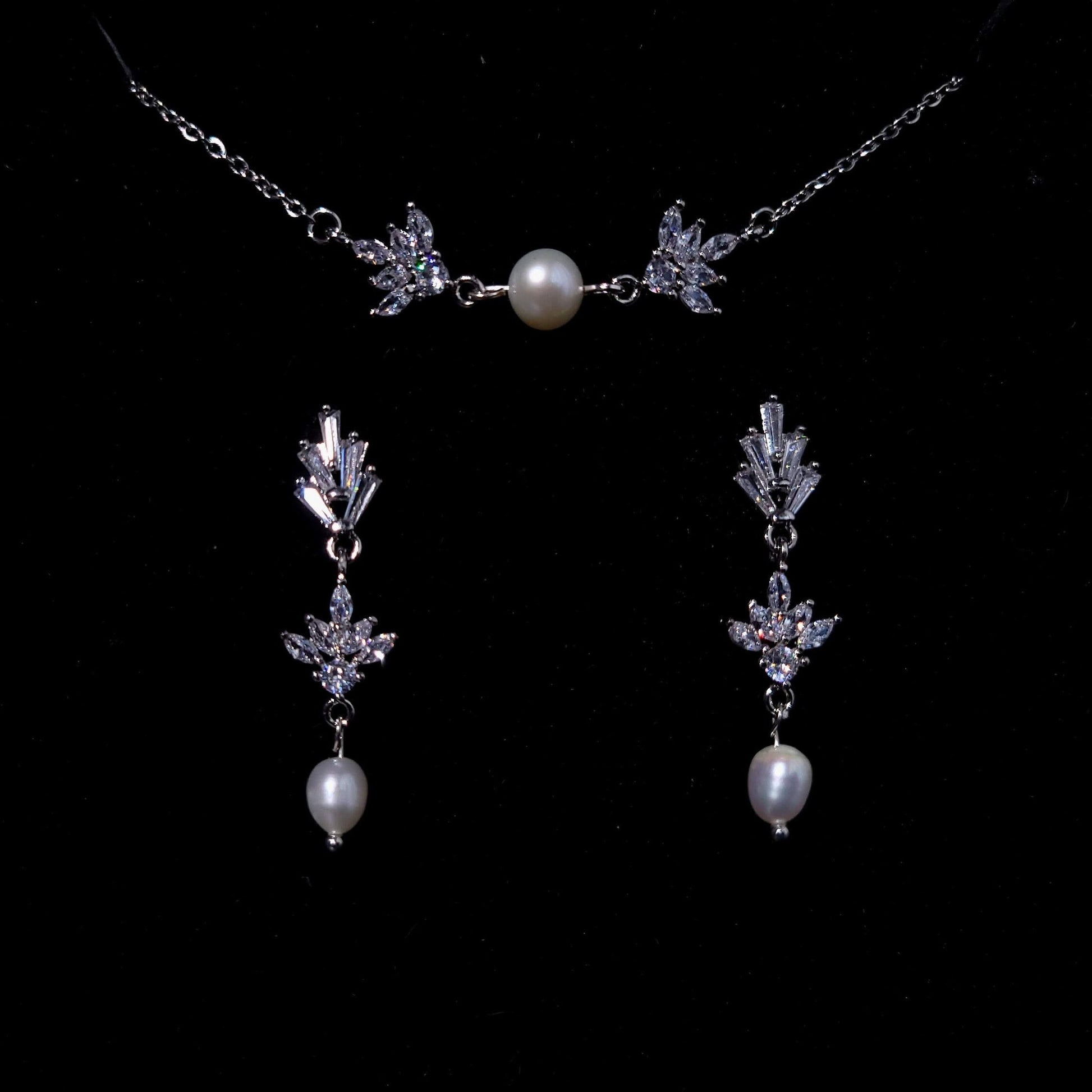 Fan earrings wedding FreshwaterPearl Earrings Bridal Jewelry Statement Earrings fan earring custom bridal jewelry