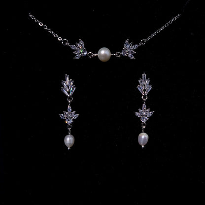 Fan earrings wedding FreshwaterPearl Earrings Bridal Jewelry Statement Earrings fan earring custom bridal jewelry