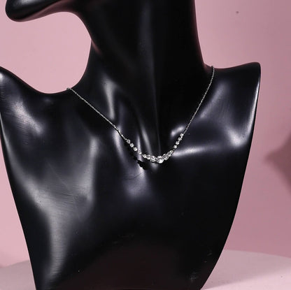 Prom necklace Affordable Bridal necklace set for prom silver bridal jewelry Crystal Wedding Jewelry SET for a Bride tennis necklace
