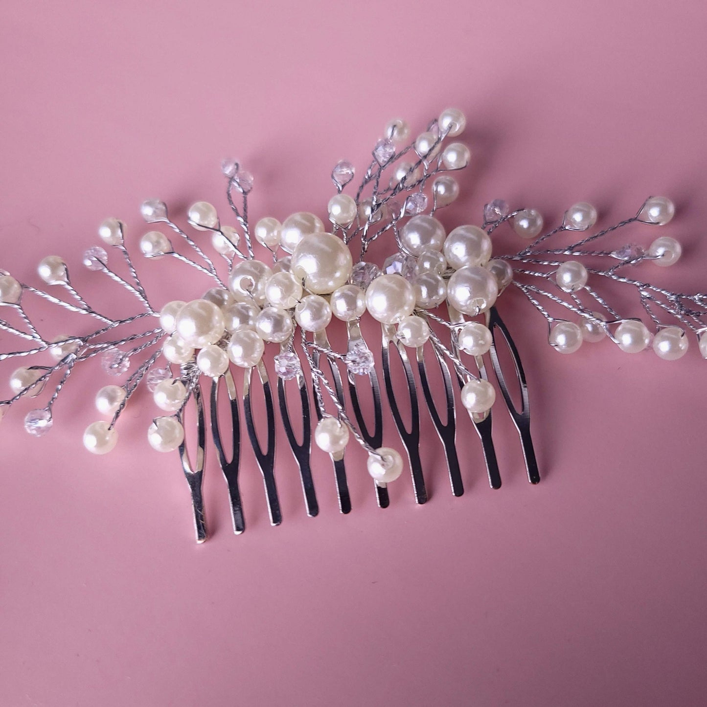 Bridal hair comb,pearl bridal hair piece bridal hair accessories bridal headpiece bridal headband wedding hairpieces wedding hair comb, hair