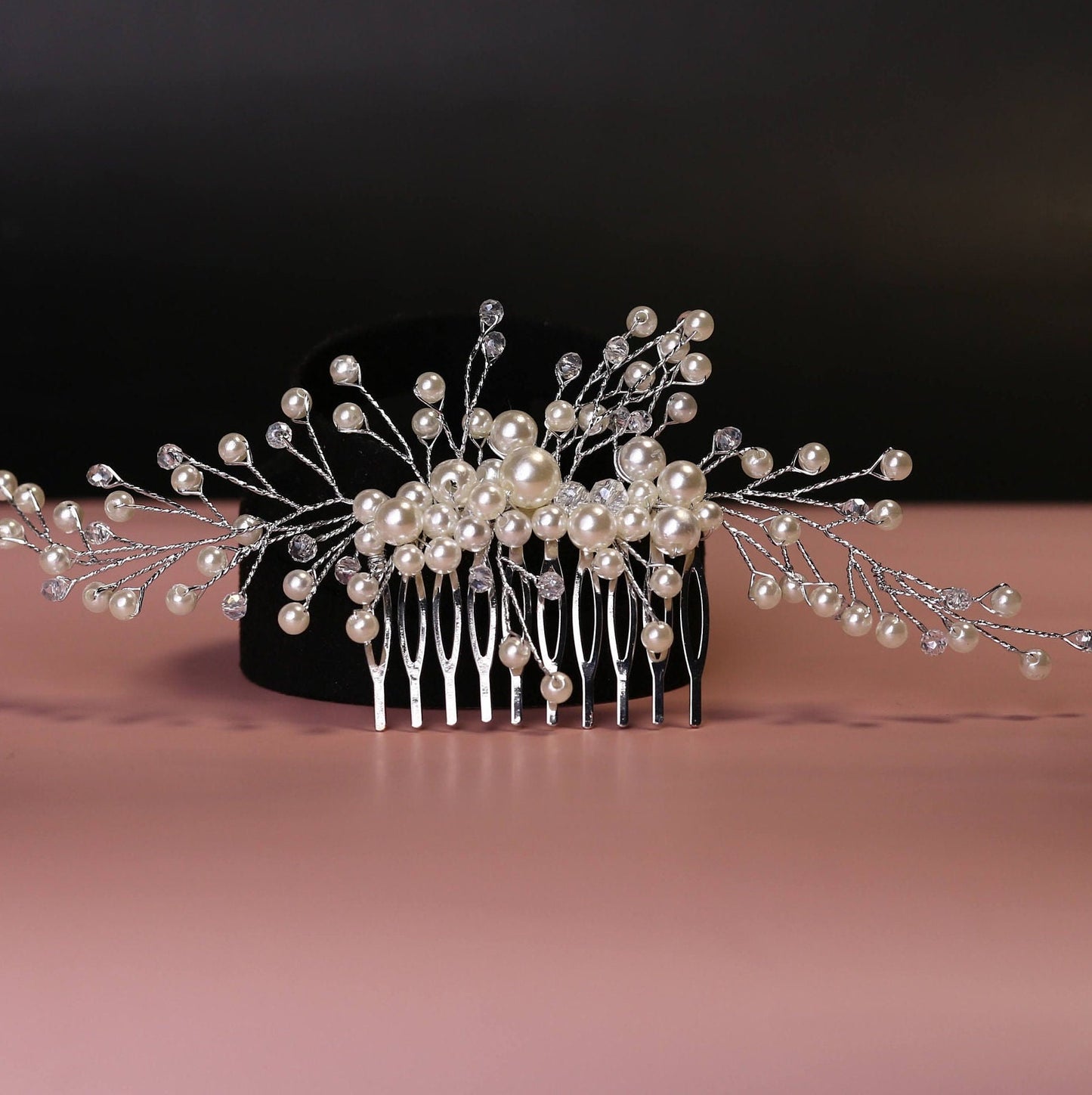 Bridal hair comb,pearl bridal hair piece bridal hair accessories bridal headpiece bridal headband wedding hairpieces wedding hair comb, hair