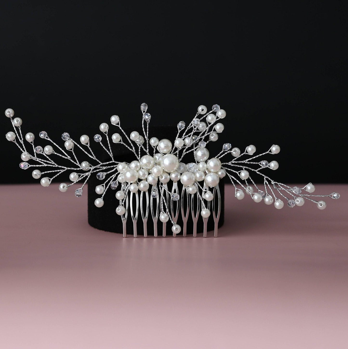 Bridal hair comb,pearl bridal hair piece bridal hair accessories bridal headpiece bridal headband wedding hairpieces wedding hair comb, hair