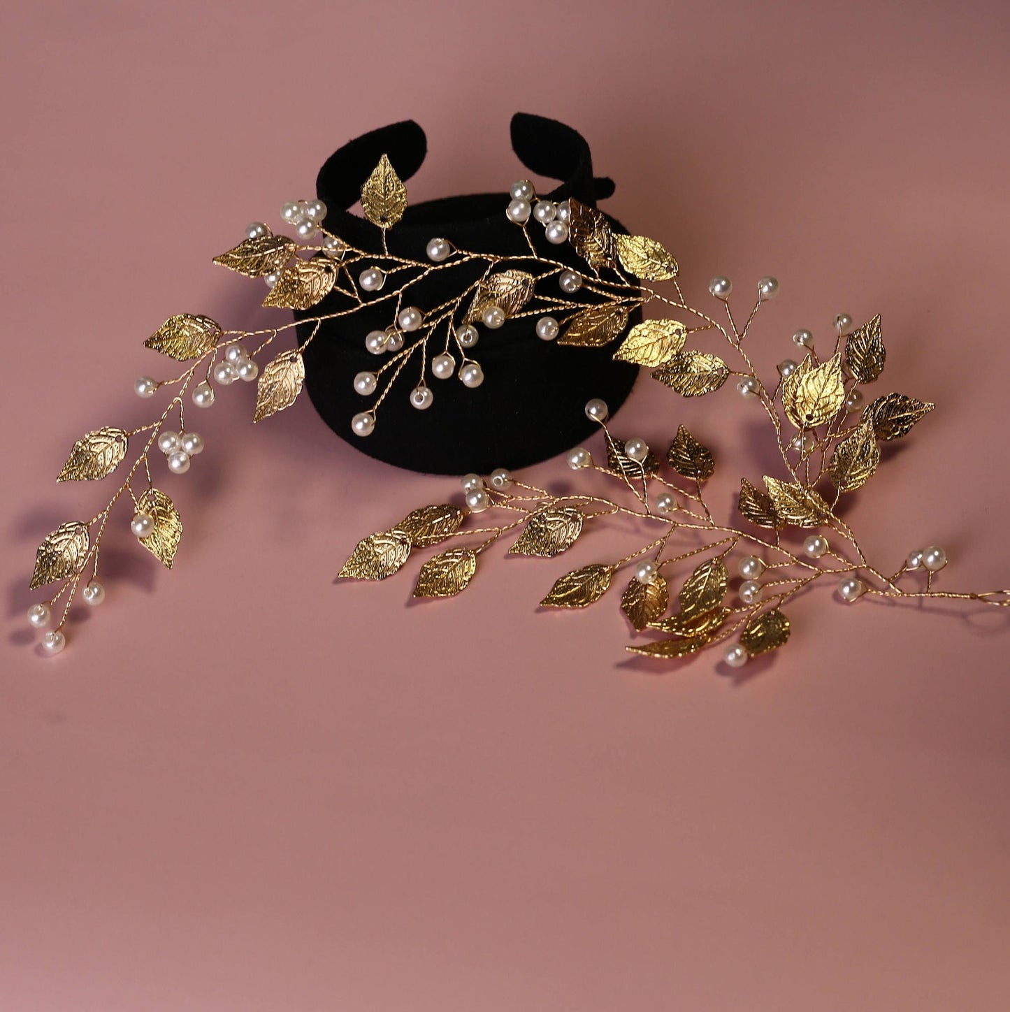 Bridal hair accessories gold leaf bridal hair accessories gold leaves wedding hair accessories silver rose gold hair vine