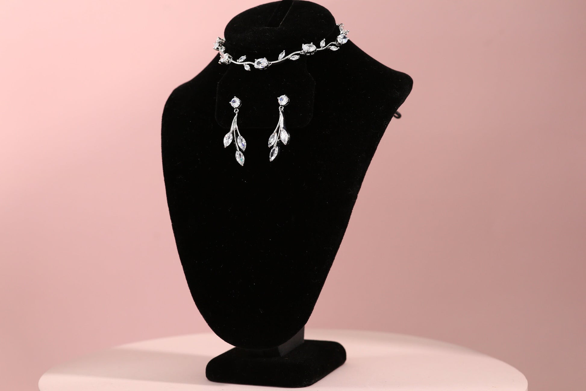 Luxury Bridal Necklace Set floral wedding necklace bridal jewelry set high quality wedding jewelry
