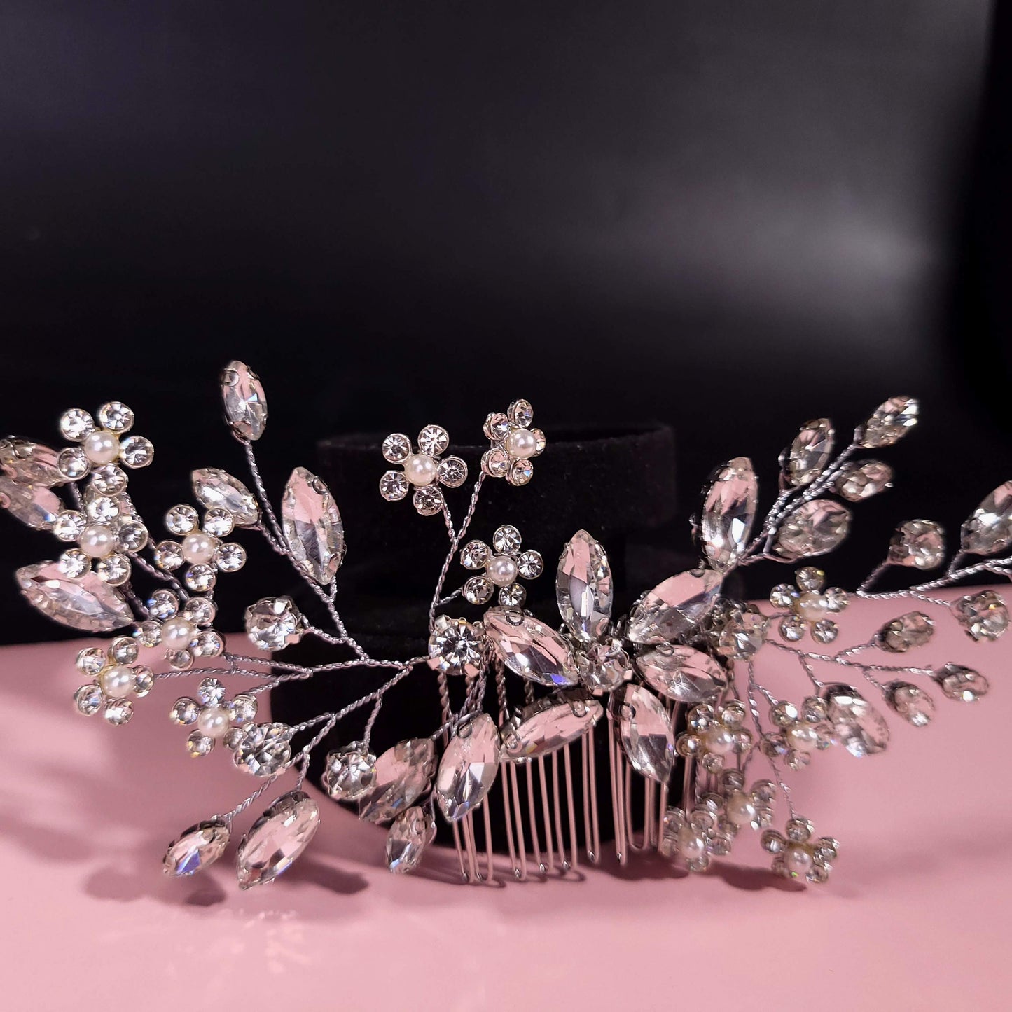 Rosegold hair comb Bridal hair accessories, wedding accessories, bridal hair comb, crystal bridal hairpiece, bridal hair comb