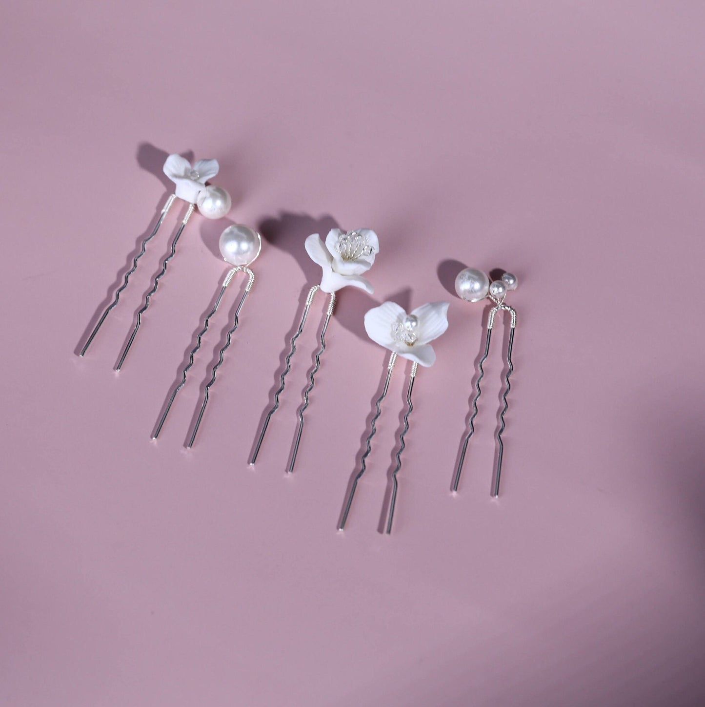 Bridal hairpin wedding pin,floral pins, pearl hairpins,bridesmaid hairpins,wedding hair accessories,bridesmaids gift,gold hairpins