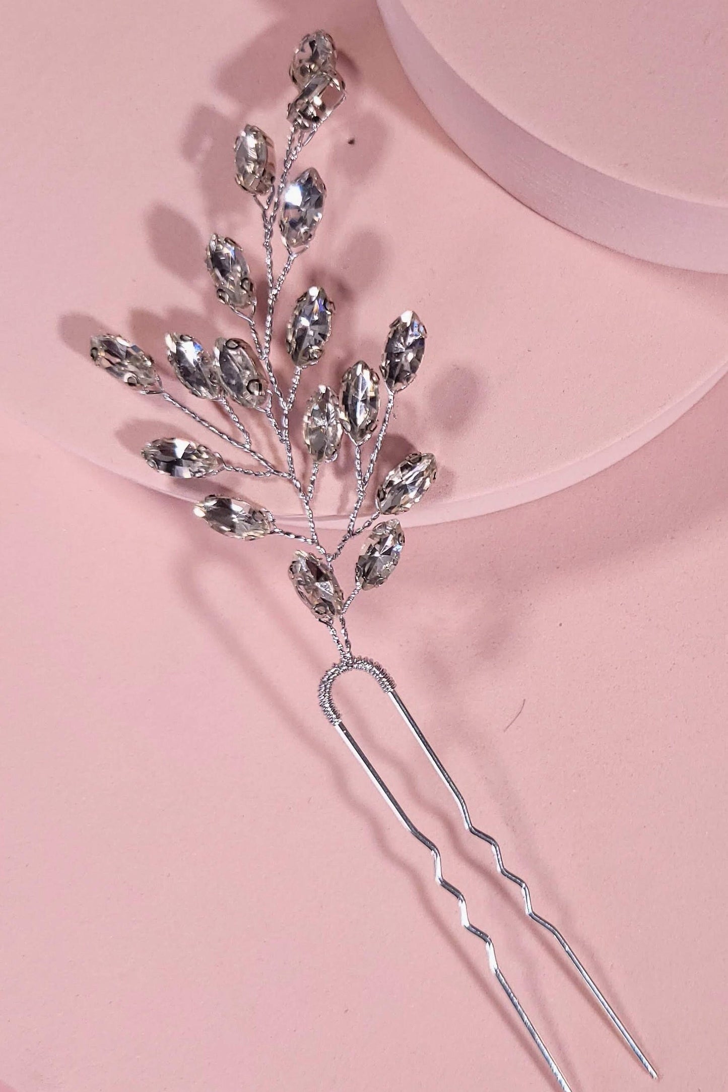 Bridal hair accessory silver hair pins crystal hair pin for wedding hair accessories bridesmaids hair accessories gift bridal party