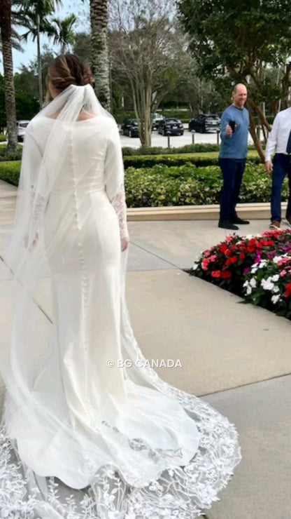 Floral vine cathedral veil Wild flower Floral Lace Wedding Veil: Bridal Illusion Tulle fingertip, floor, Waltz, cathedral