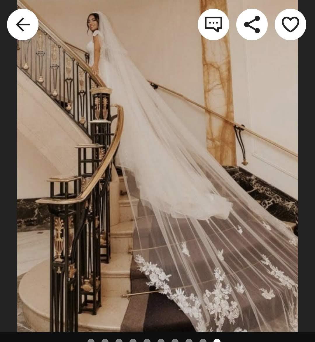 veil upgrades length lace floor personalization