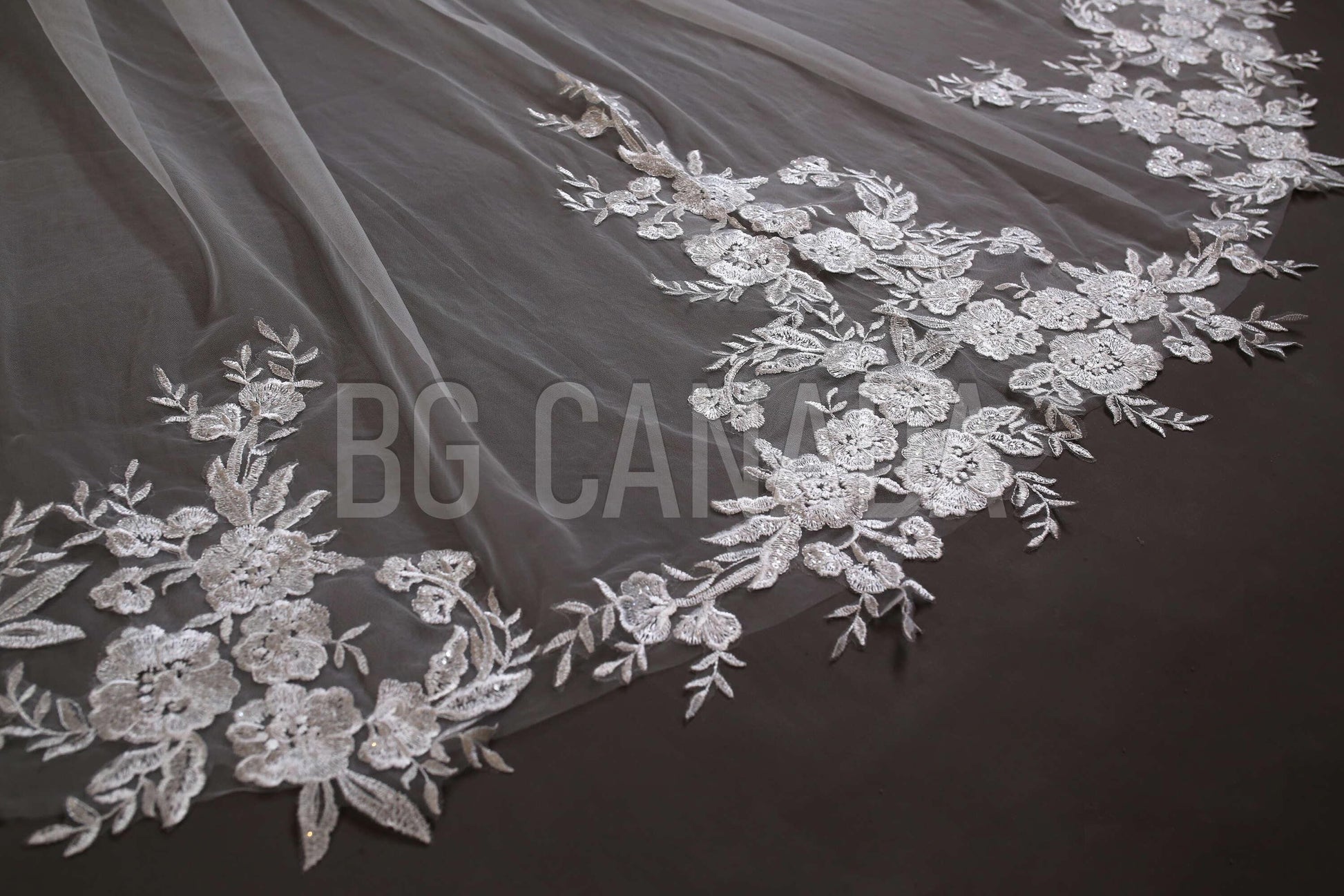 Veil Cathedral Veil Wedding Veil Lace veil lace edged floral veil cathedral length bridal veil tulle