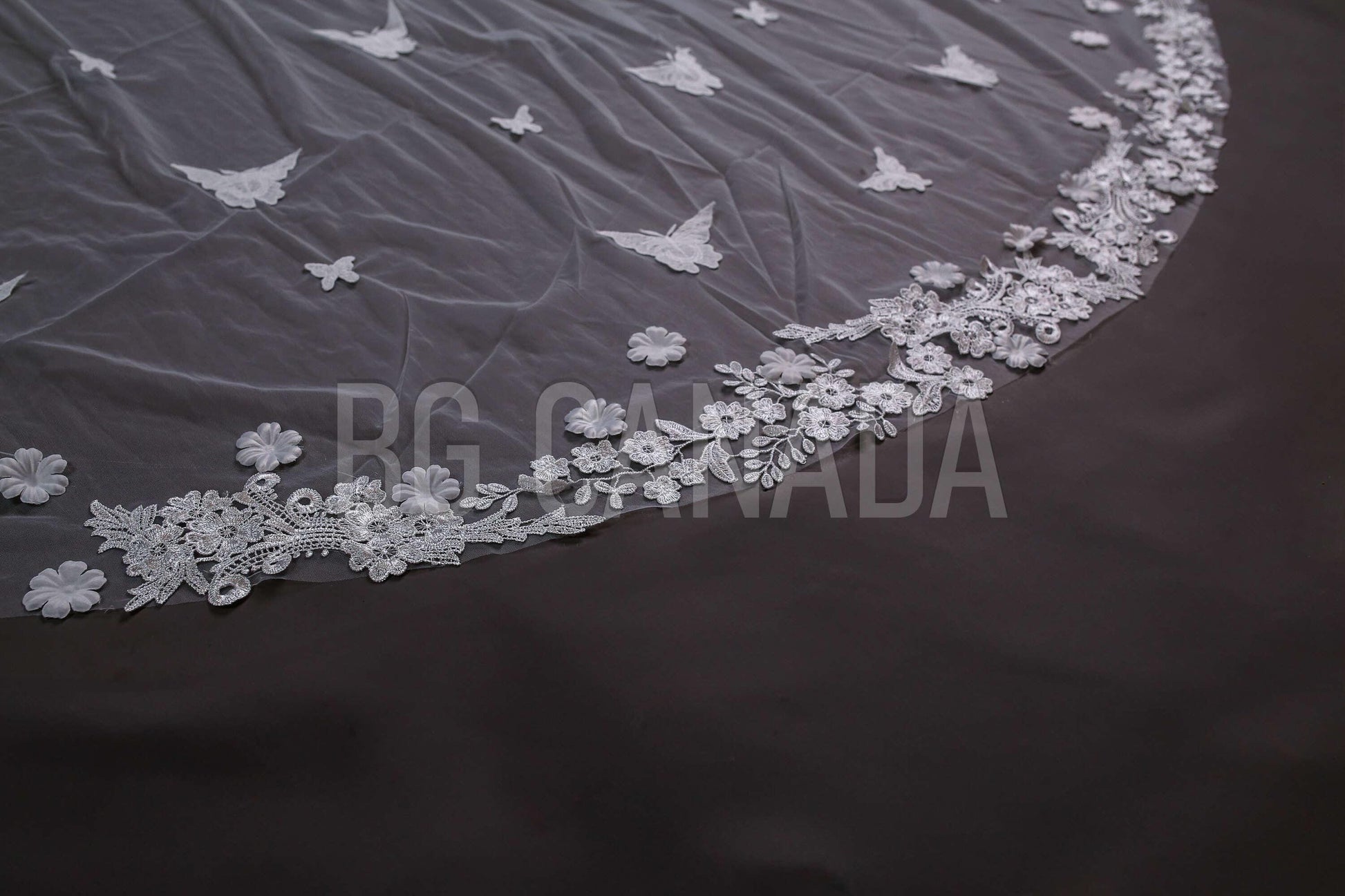 Butterfly veil 3d butterfly veil 2 tier veil with blusher