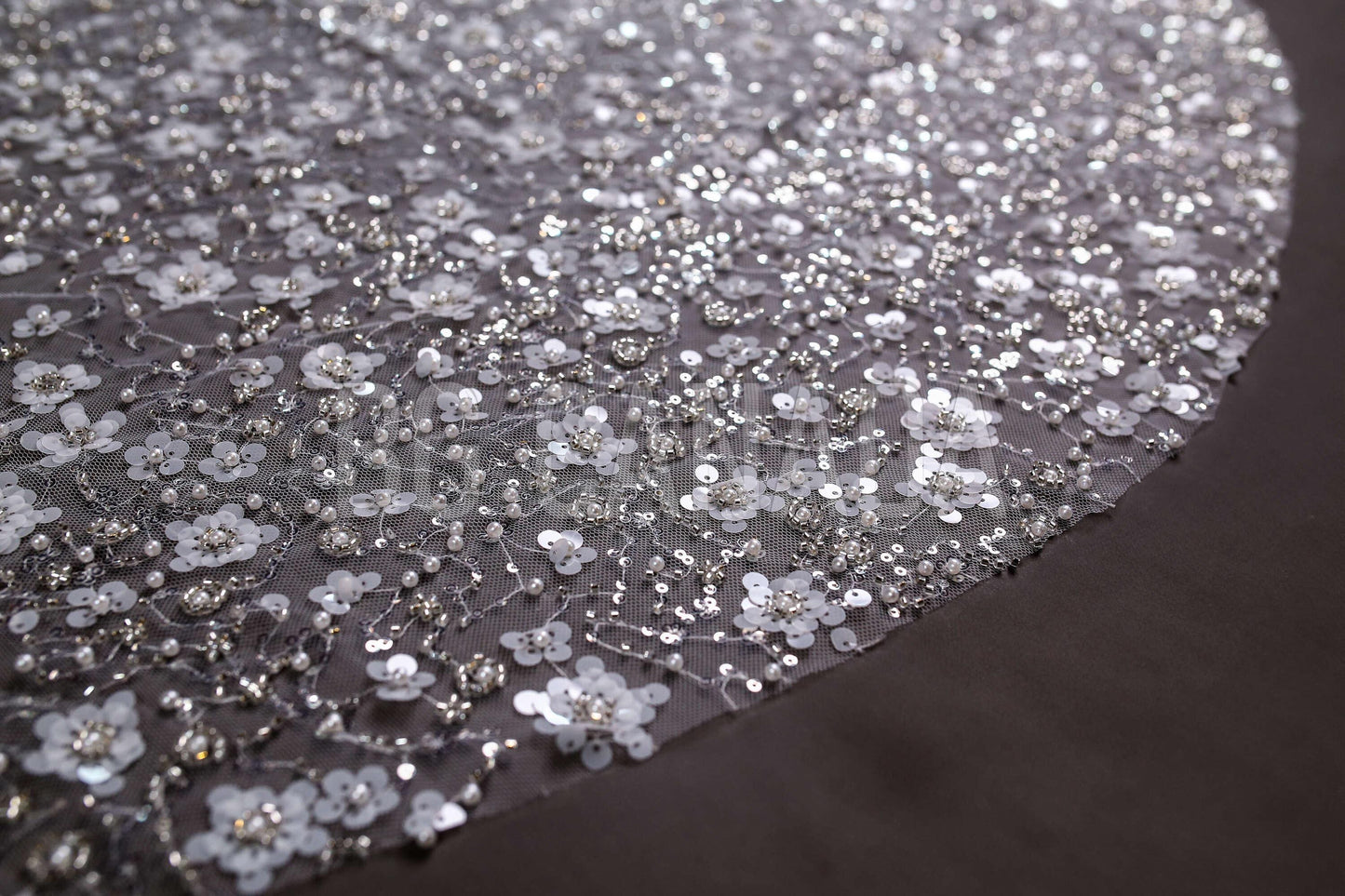 Sequin Cathedral Wedding Veil: Arabic Bridal Mantilla, White/Off-White sparkly veil muslim bridal veil