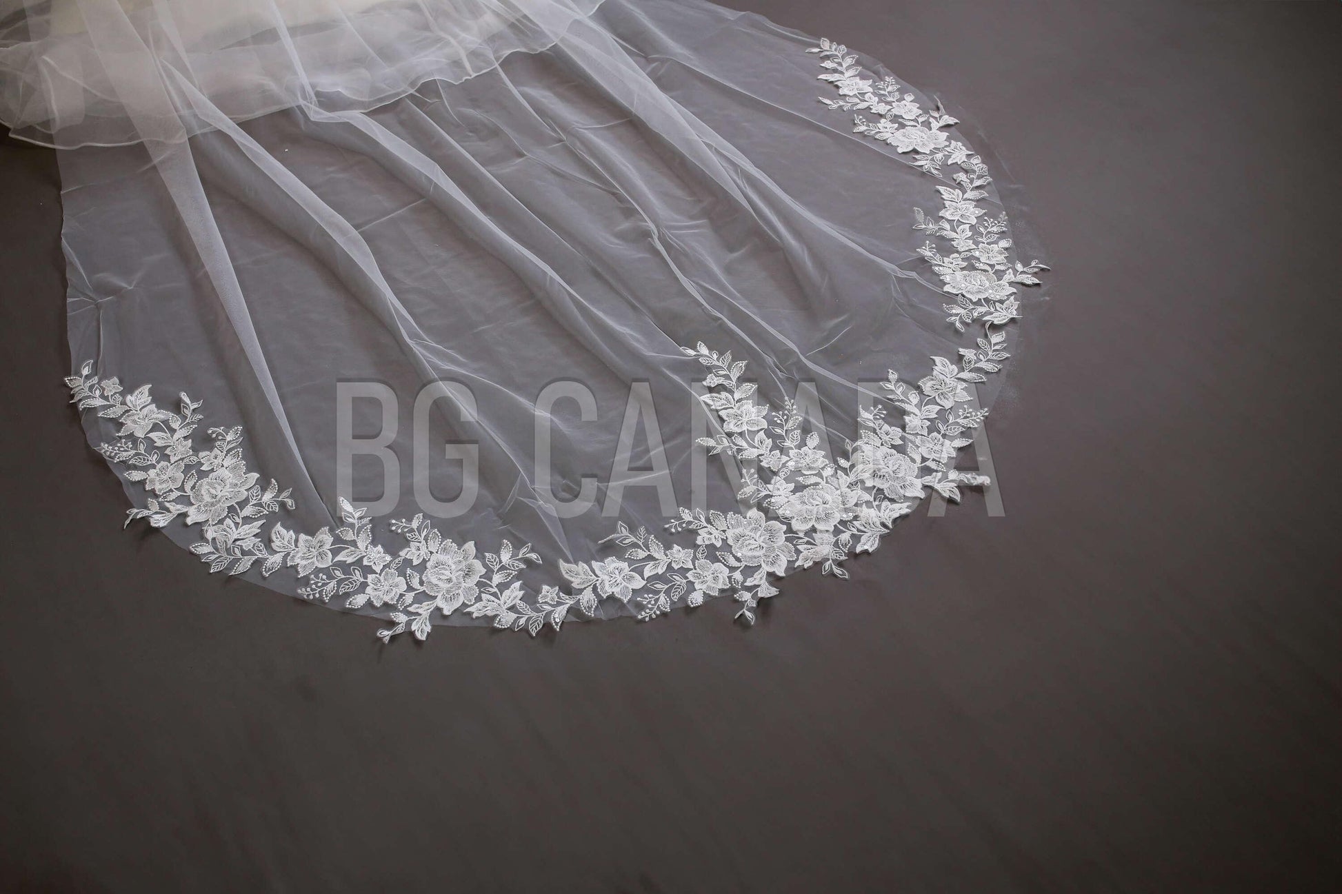 White Wedding Veil pearl veil cluster pearl veil lace cathedral veil beaded floral lace veil bridal illusion tulle ivory veil
