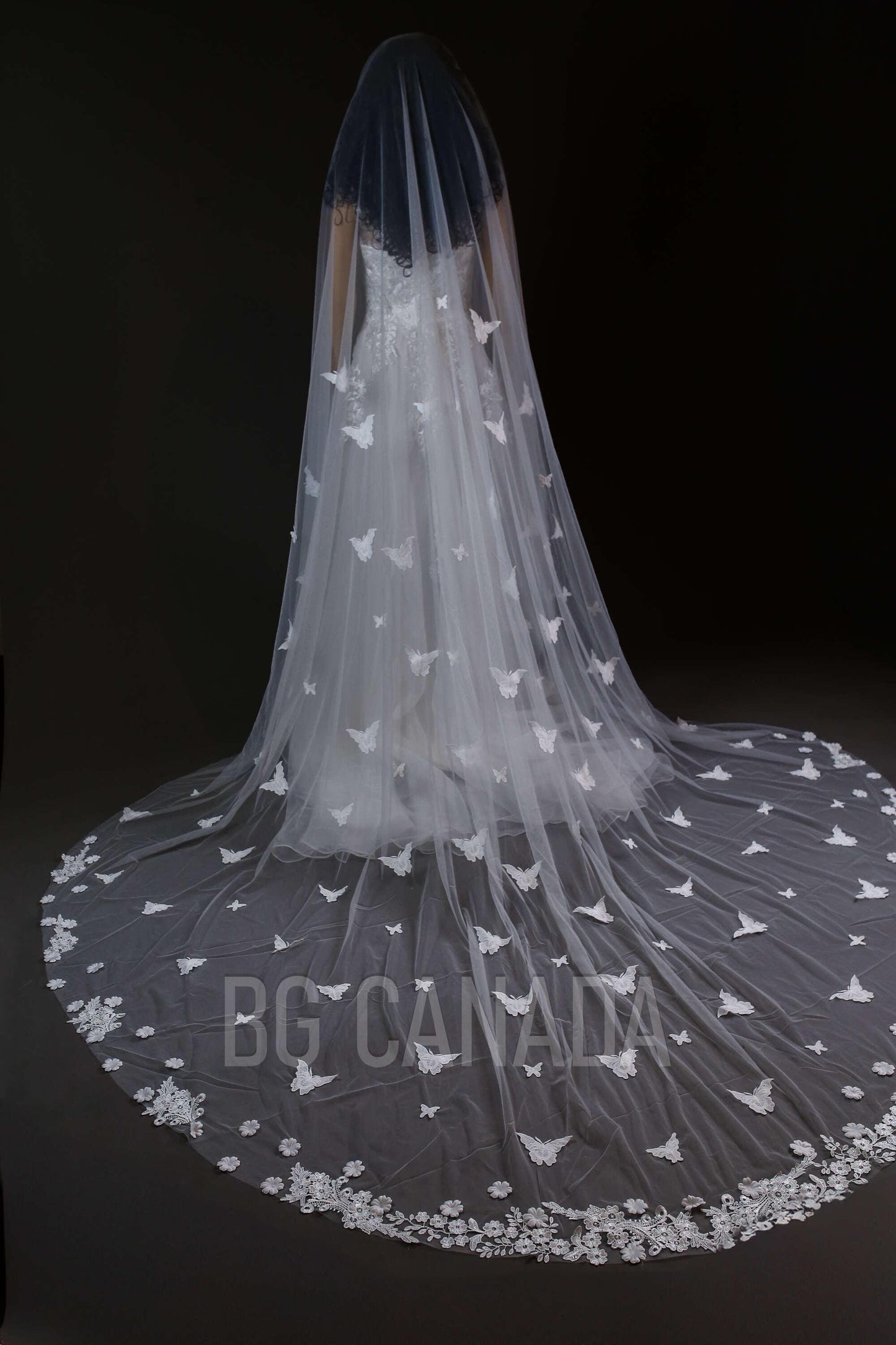 Butterfly veil 3d butterfly veil 2 tier veil with blusher