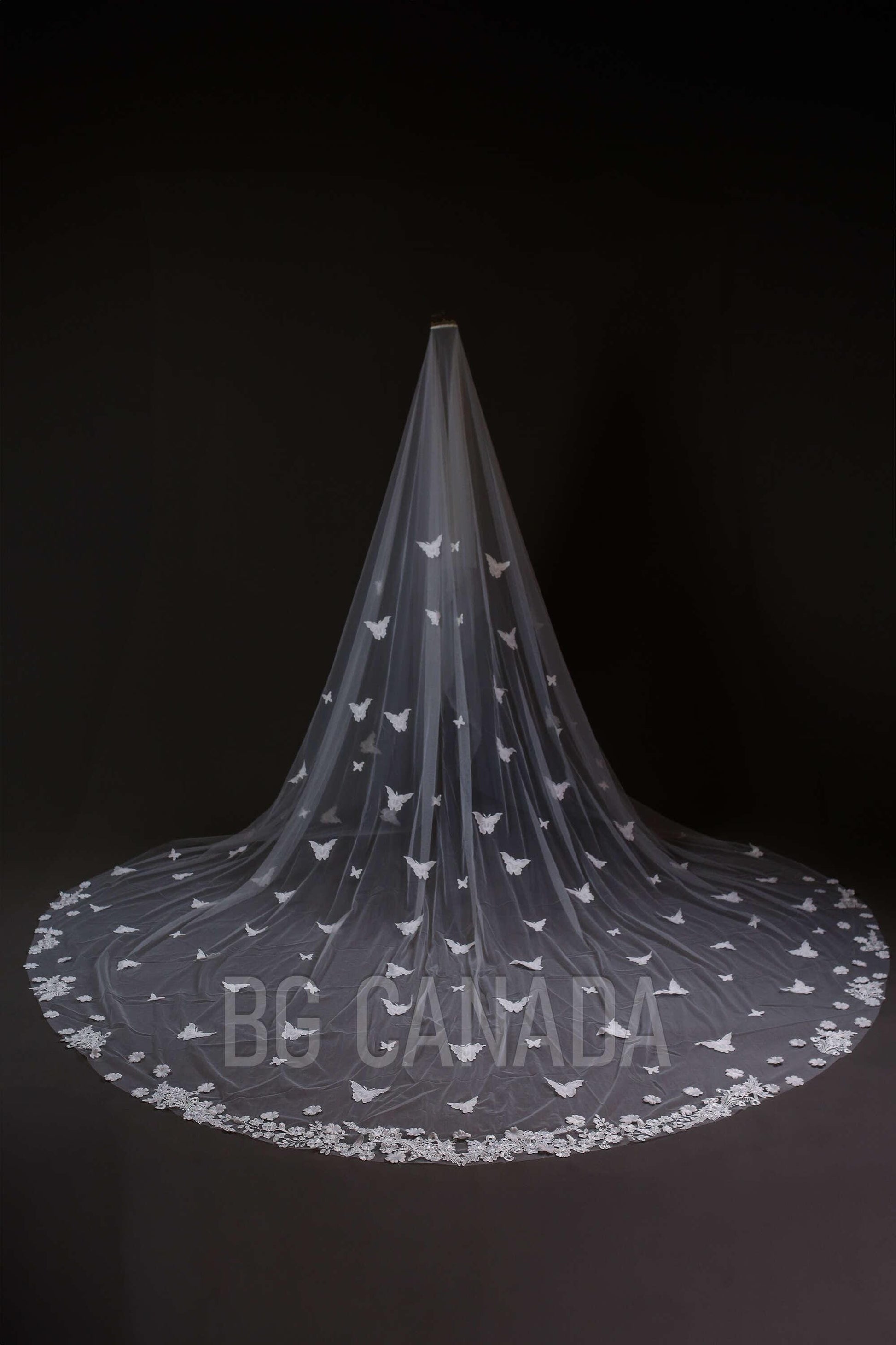 Butterfly veil 3d butterfly veil 2 tier veil with blusher