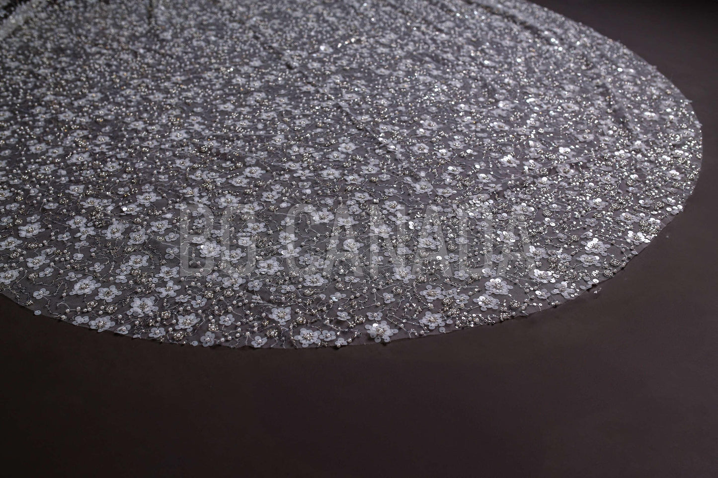 Sequin Cathedral Wedding Veil: Arabic Bridal Mantilla, White/Off-White sparkly veil muslim bridal veil