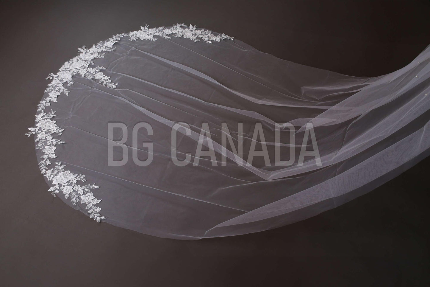 White Wedding Veil pearl veil cluster pearl veil lace cathedral veil beaded floral lace veil bridal illusion tulle ivory veil